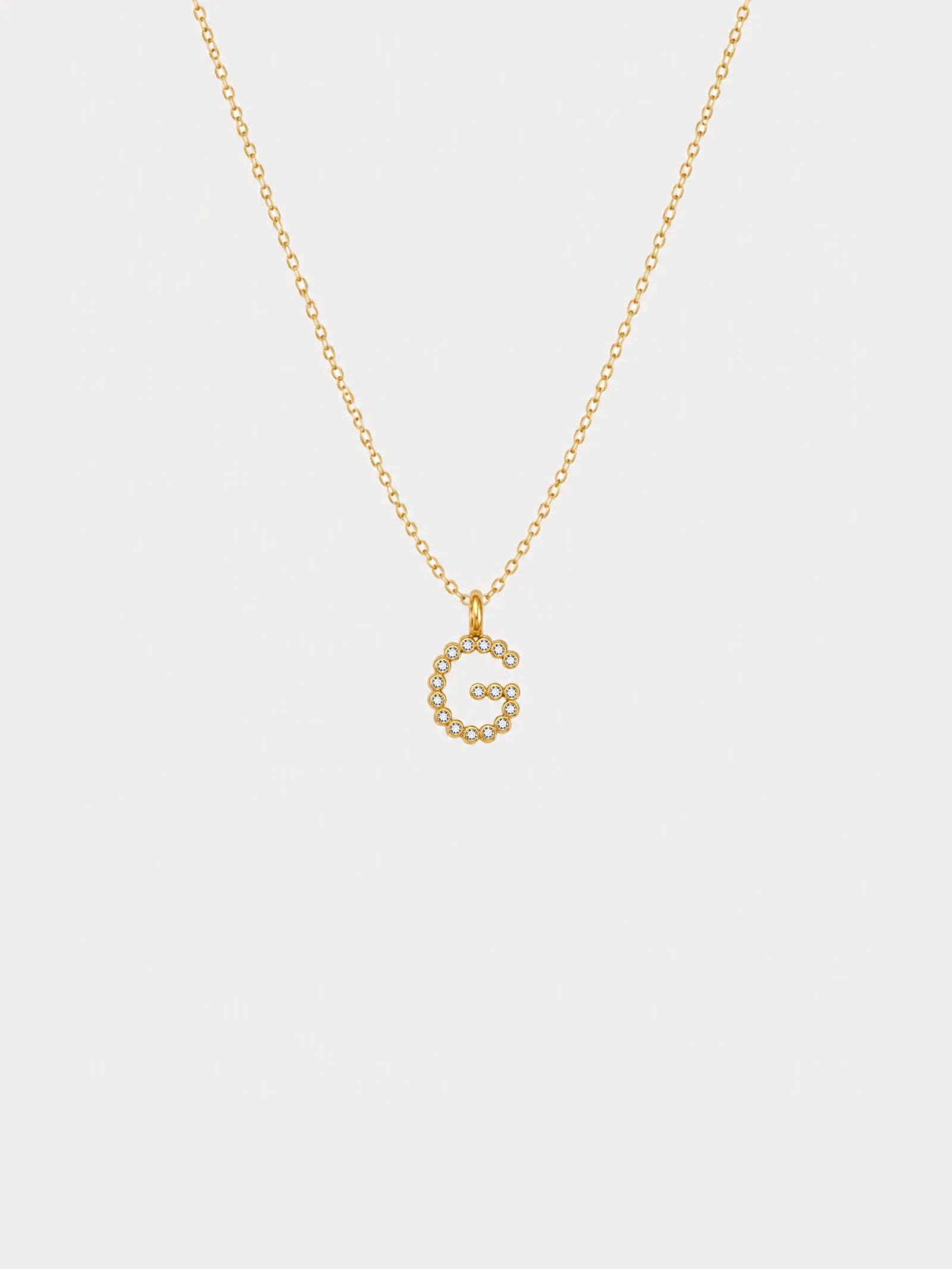Image of Crystal Initial Necklace