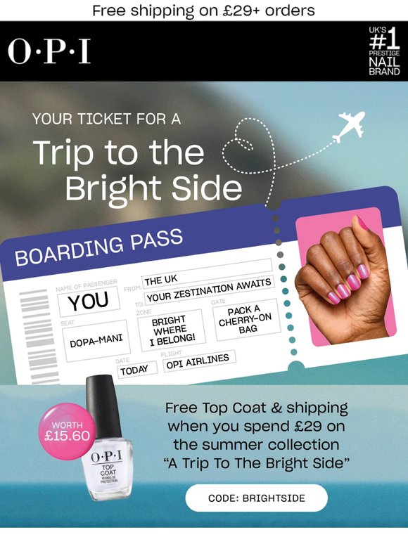 FREE top coat & shipping + NEW Summer shades
