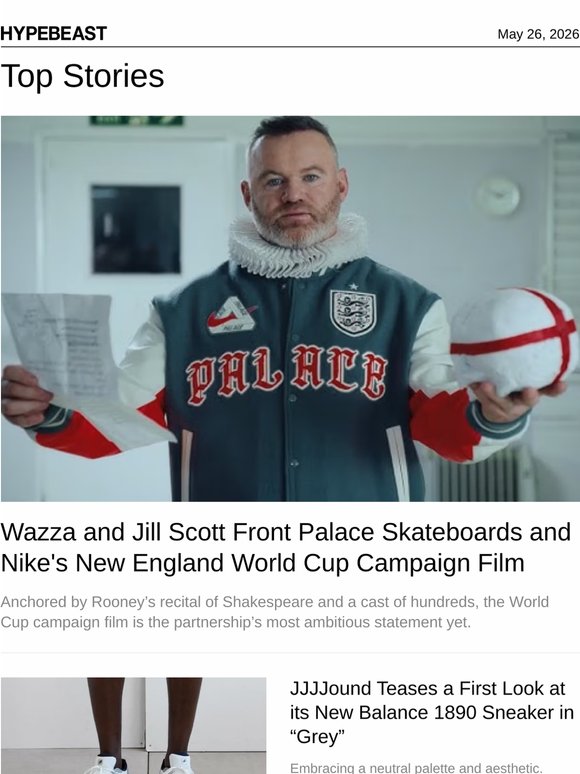 Palace x Nike Has Rooney Reciting Shakespeare 🏴󠁧󠁢󠁥󠁮󠁧󠁿