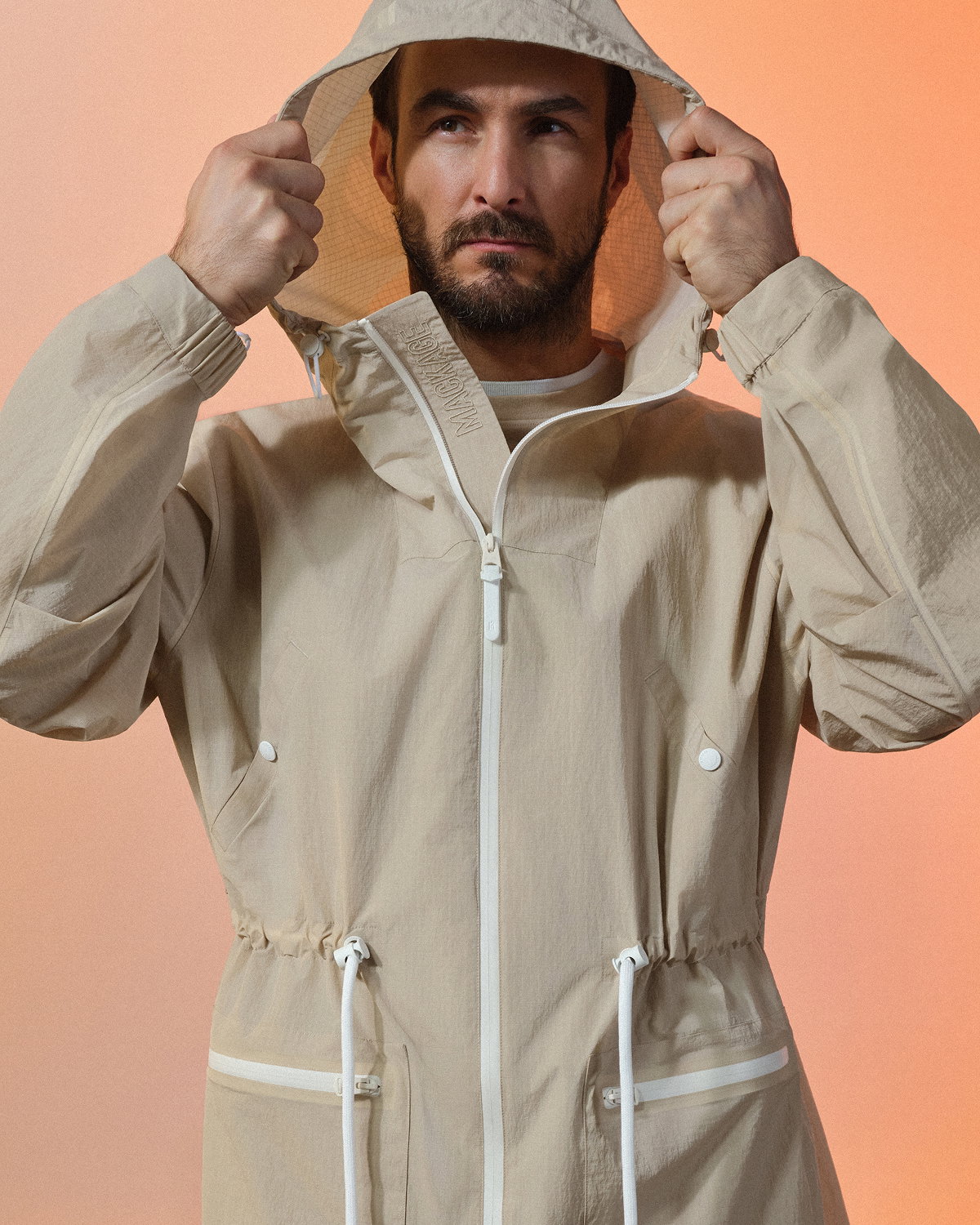 GAGE Long Seam-Sealed Rain Jacket