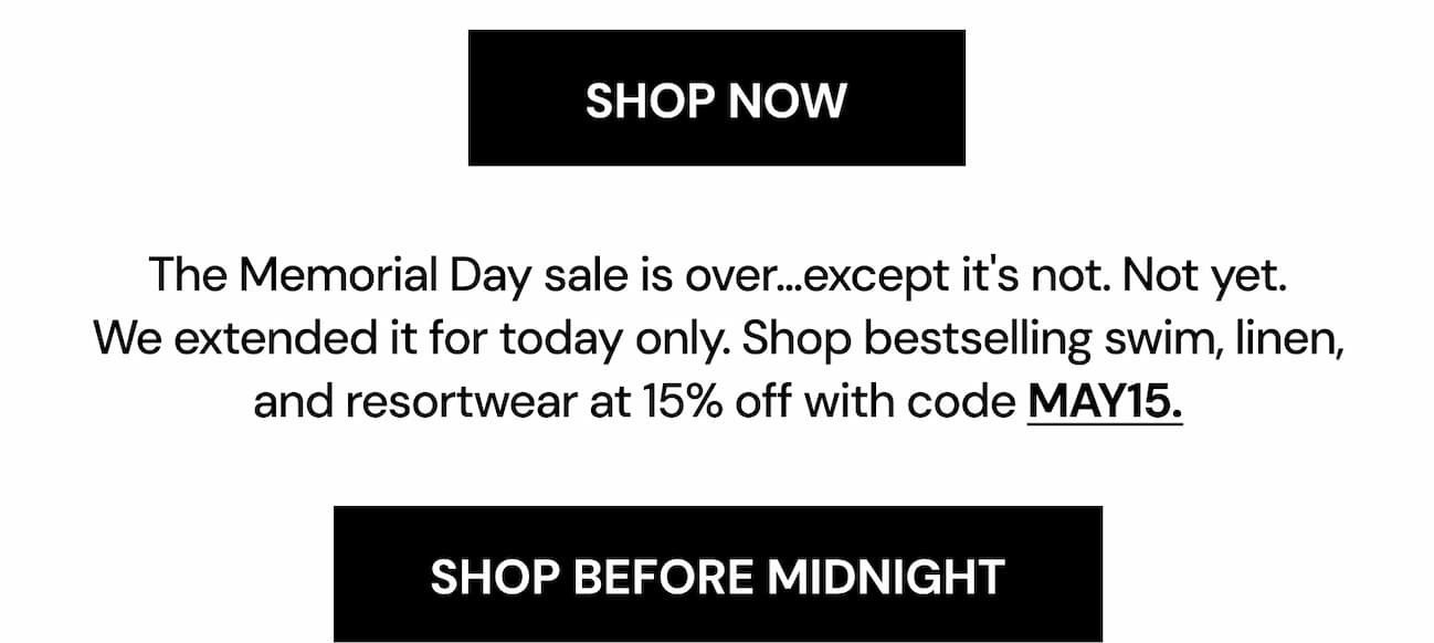 15% off sitewide final hours