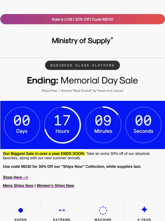Ending: 30% OFF Almost Everything