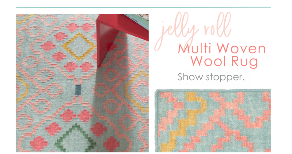 Shop Jelly Roll Multi Woven Wool Rug