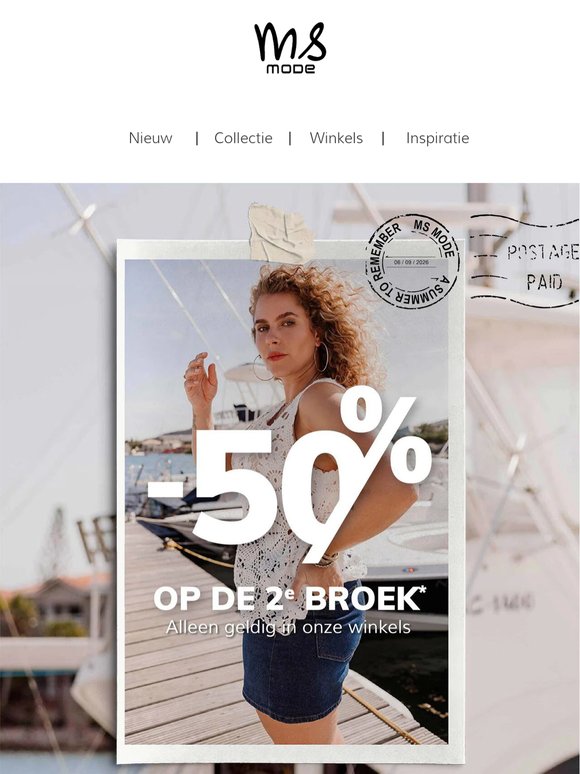 50% korting op je 2e broek: van shorts tot skorts