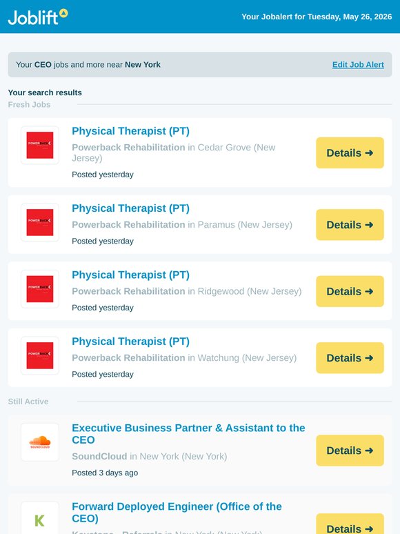 Powerback Rehabilitation is hiring Physical Therapist (PT) in New York