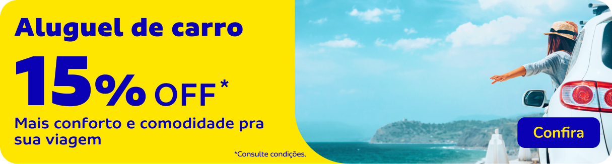 Aluguel de Carros com até 15% OFF