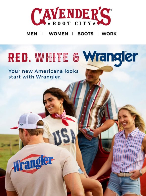 Red, White & WRANGLER