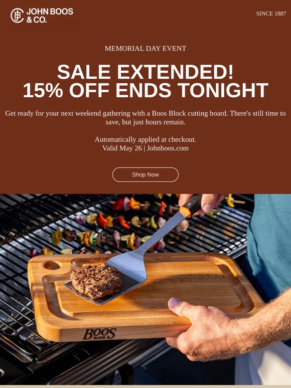 Offer extended: 15% off for one more day