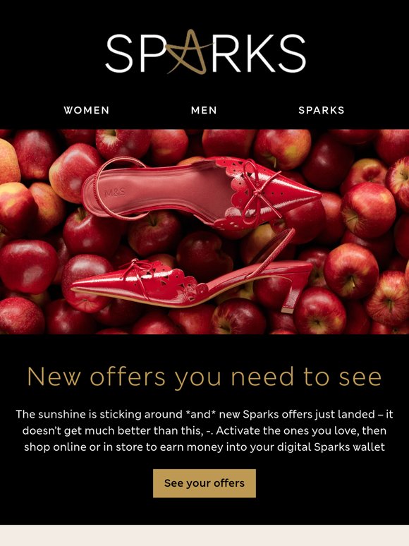 Drop everything: new Sparks offers just landed