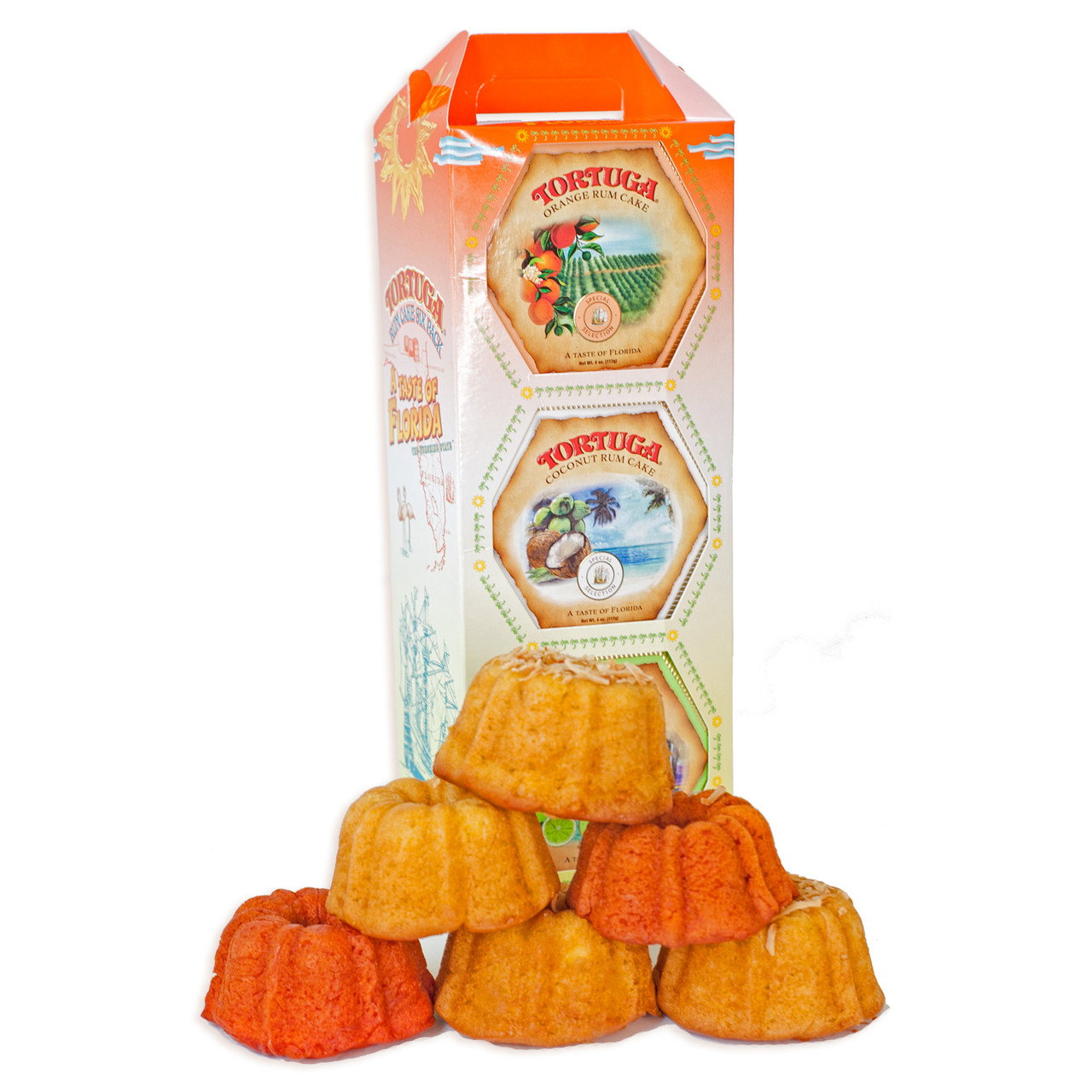 Image of Assorted Mini Rum Cakes - Variety 6 pack (4oz)