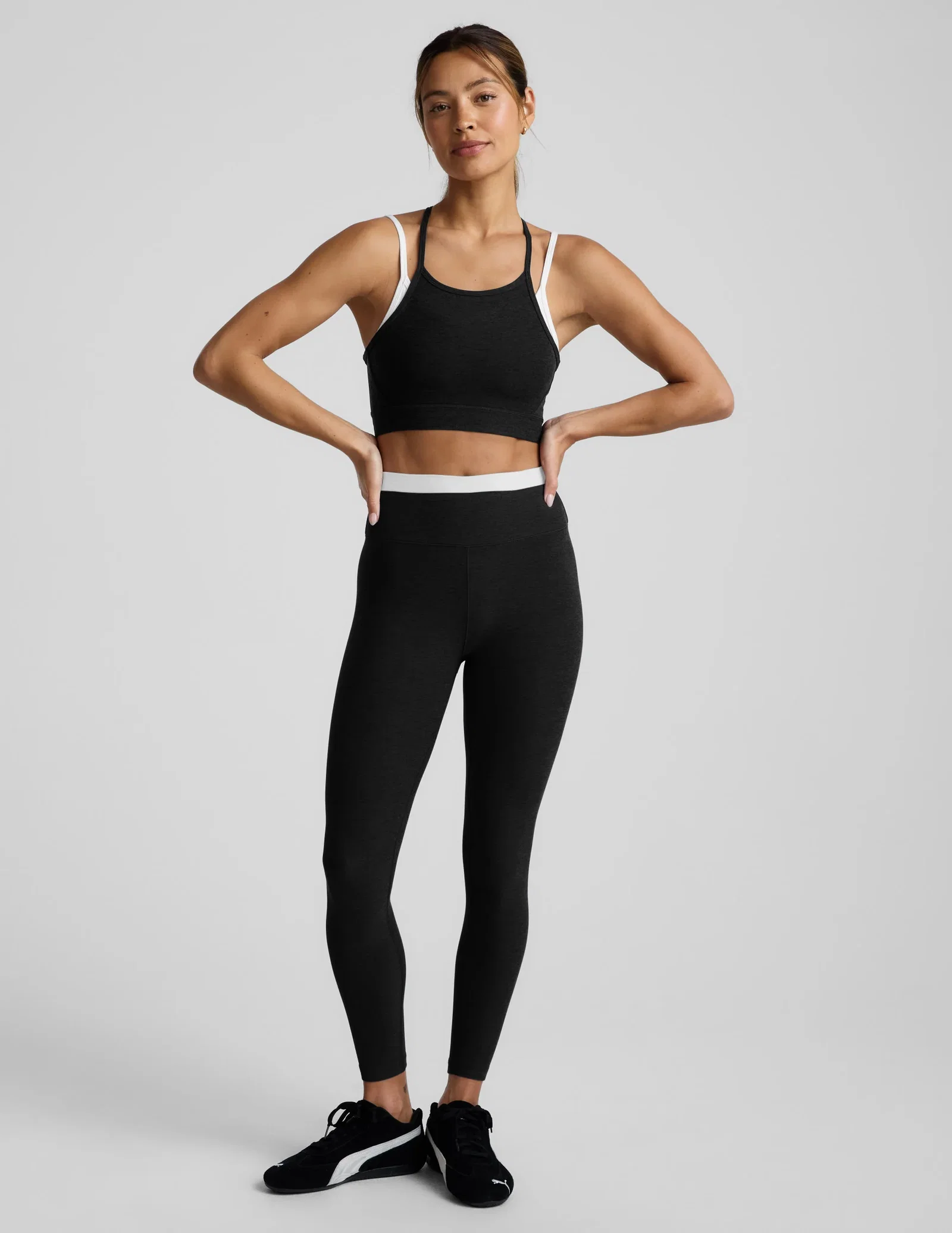 Image of Spacedye™ Layered High Waisted Midi Legging