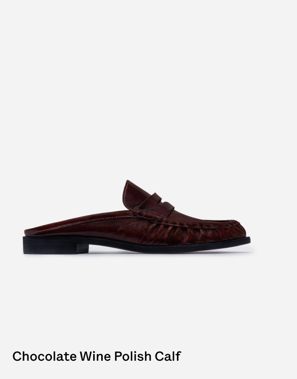 Tilda Mule Loafer Chocolate Wine