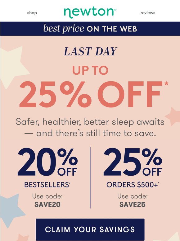ENDS TONIGHT: Don’t Miss Up to 25% OFF ✨