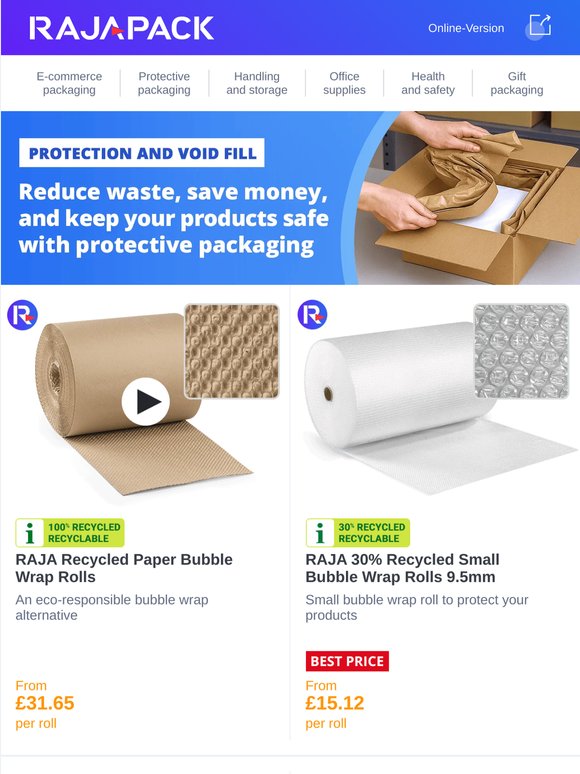 Bubble Wrap, Void Fill & More