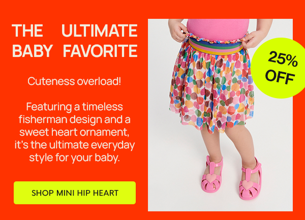 THE ULTIMATE BABY FAVORITE 25% OFF: Cuteness overload!  Featuring a timeless fisherman design and a sweet heart ornament, it's the ultimate everyday style for your baby.