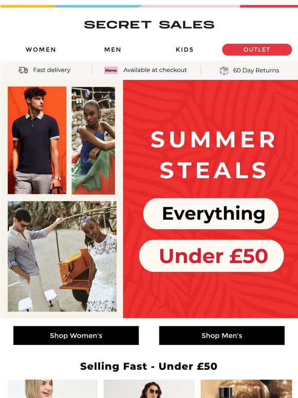 HOT Summer Deals | £50 or Less