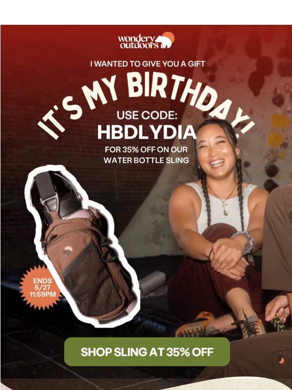 Turning 35 calls for 35% off 🎂