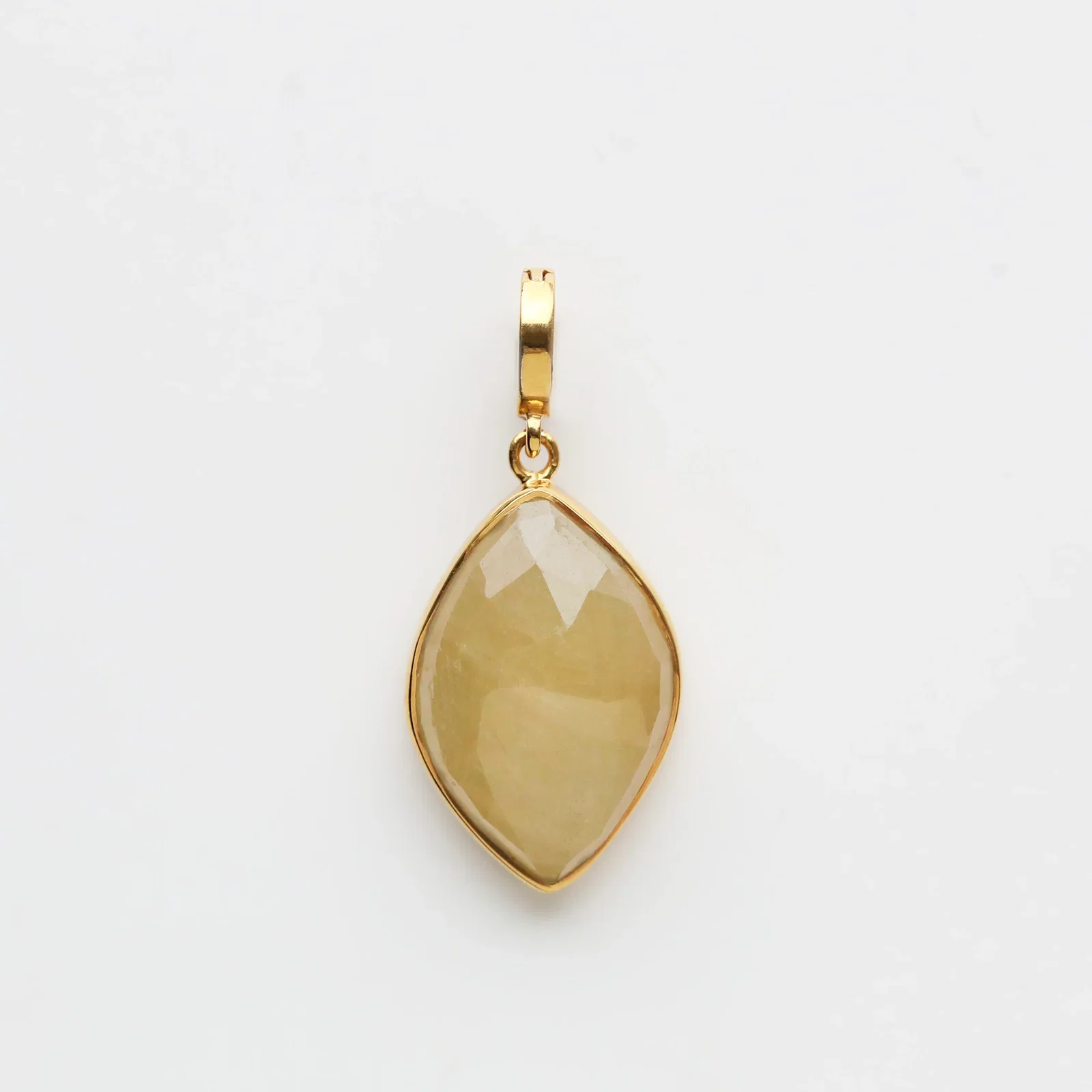 Image of Yellow Sapphire Organic Pendant