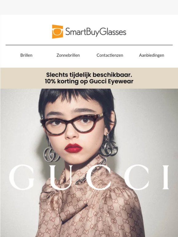 Ik ben dol op mijn nieuwe Gucci-montuur