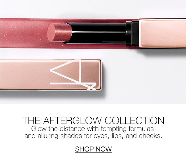 Slot 5: Glow the distance with tempting formulas and alluring shades for eyes, lips, and cheeks from The Afterglow Collection.