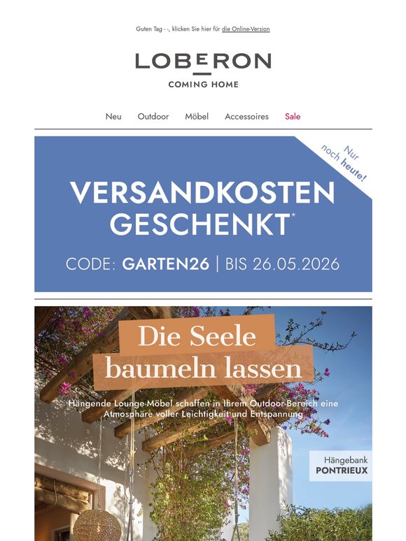 ⏰ Nur noch heute versandkostenfrei bestellen!