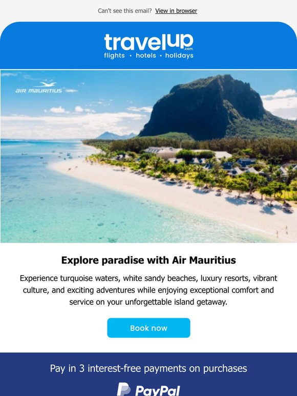 Explore paradise with Air Mauritius
