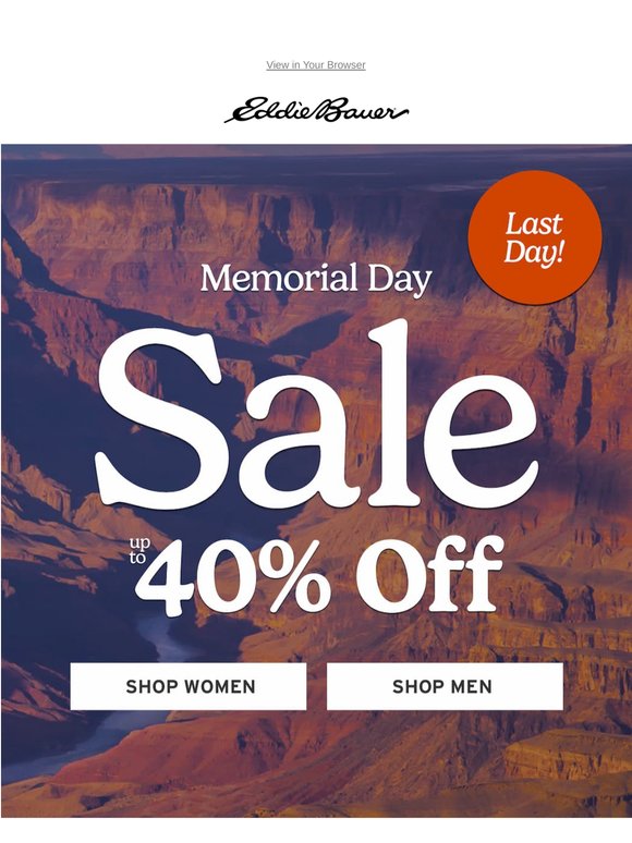 Last Day: Up To 40% Off Memorial Day Sale