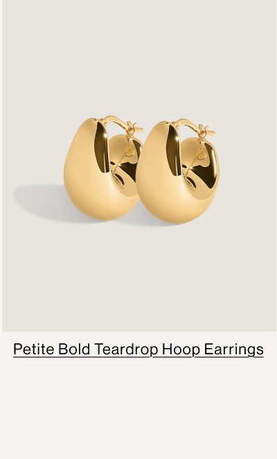 Petite Teardrop Hoop Earrings
