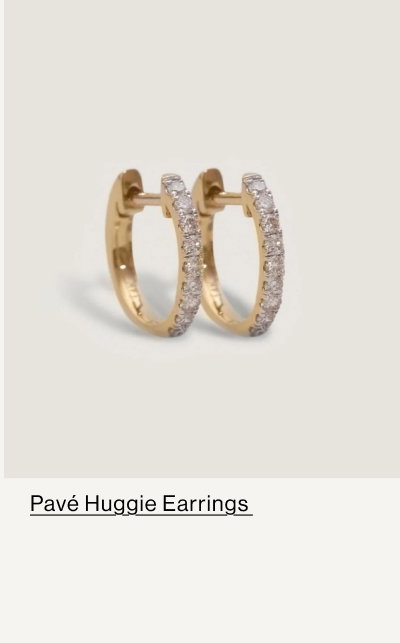 Pave Huggie Earrings
