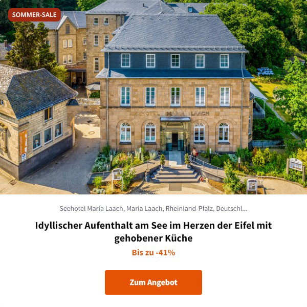 Idyllischer Aufenthalt am See im Herzen der Eifel mit gehobener Küche