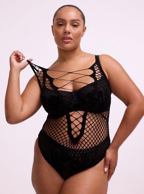 Nightfall Open Net G-String Bodysuit