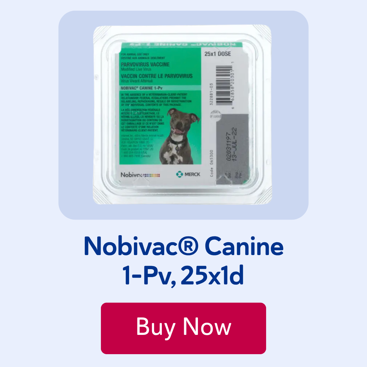 Nobivac® Canine 1-Pv, 25x1d