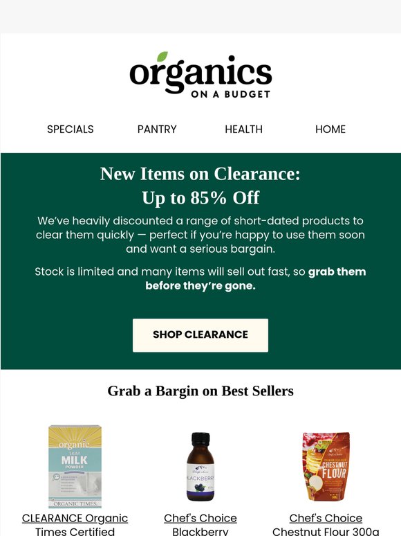 Up to 85% Off 🚨 Clearance Deals (While Stock Lasts)