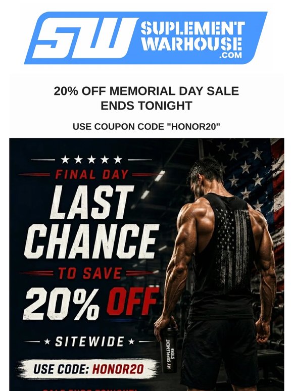 20% OFF Sitewide Ends Tonight ⏳