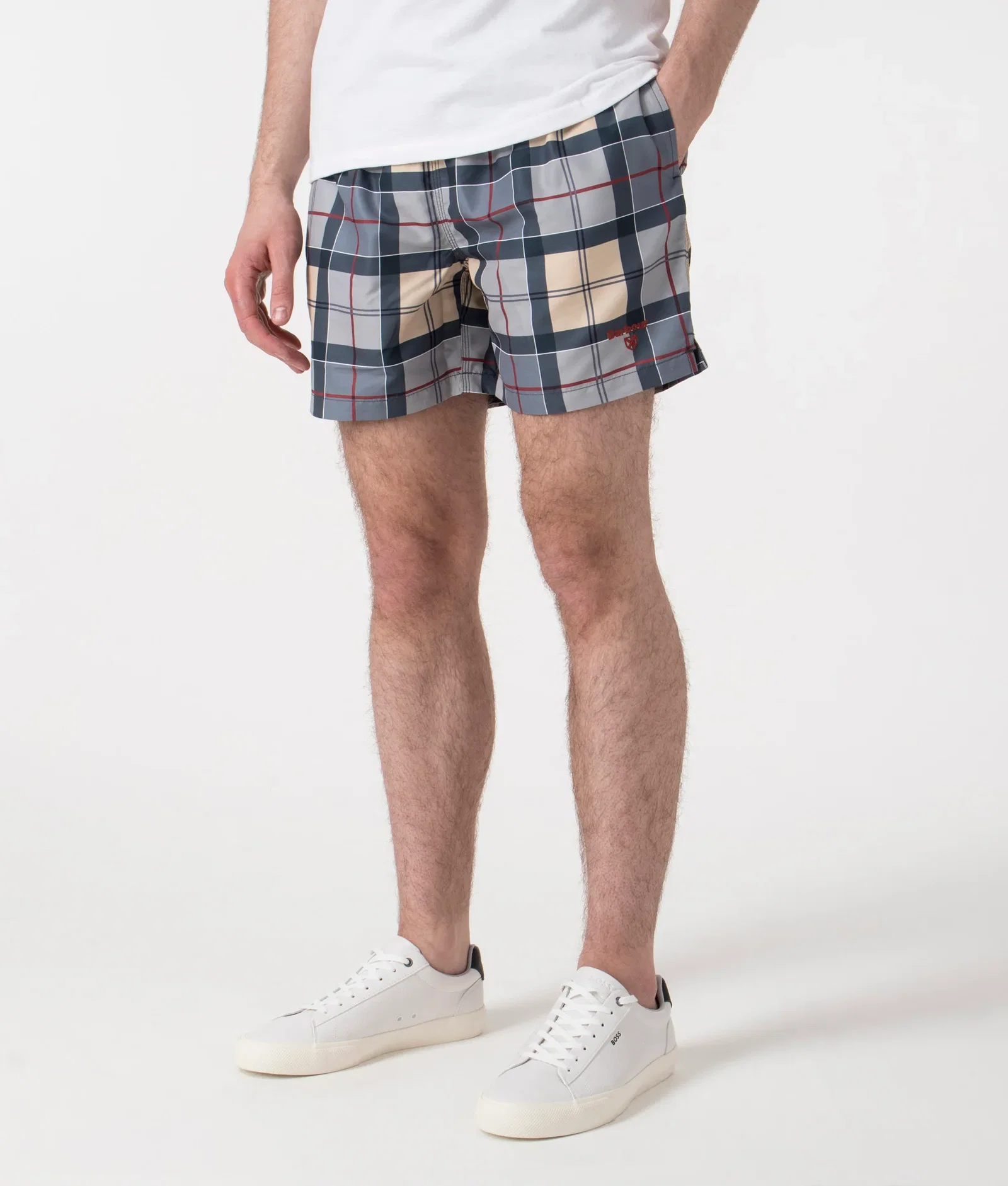 Staple Tartan Swim Shorts