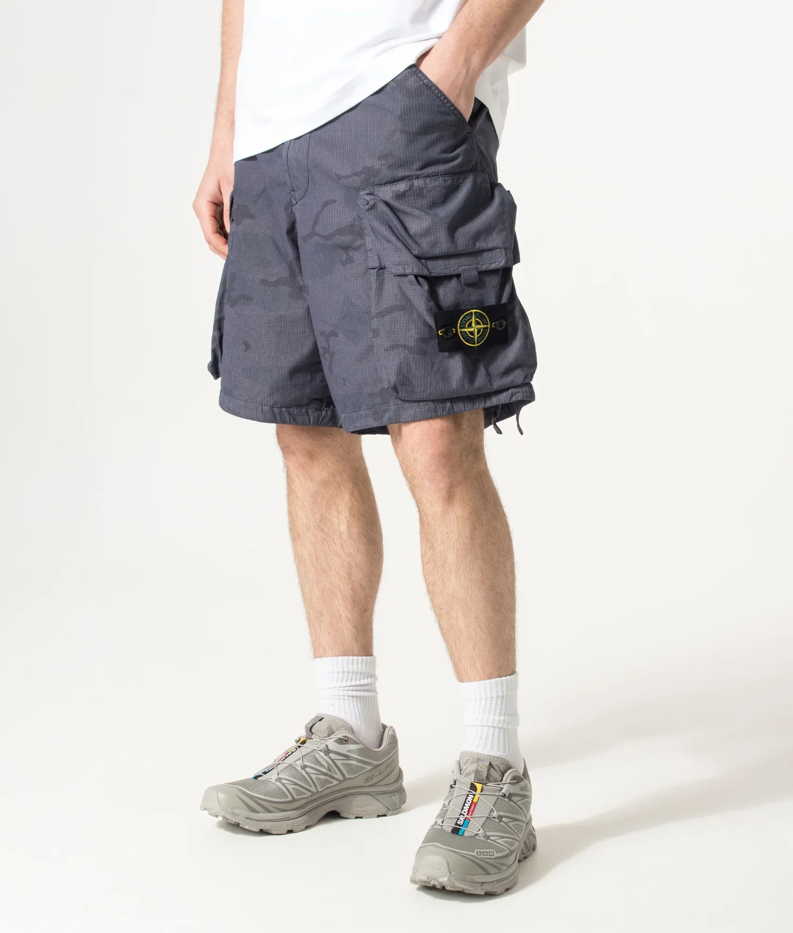 Cotton Nylon Micro Ripstop Cargo Shorts