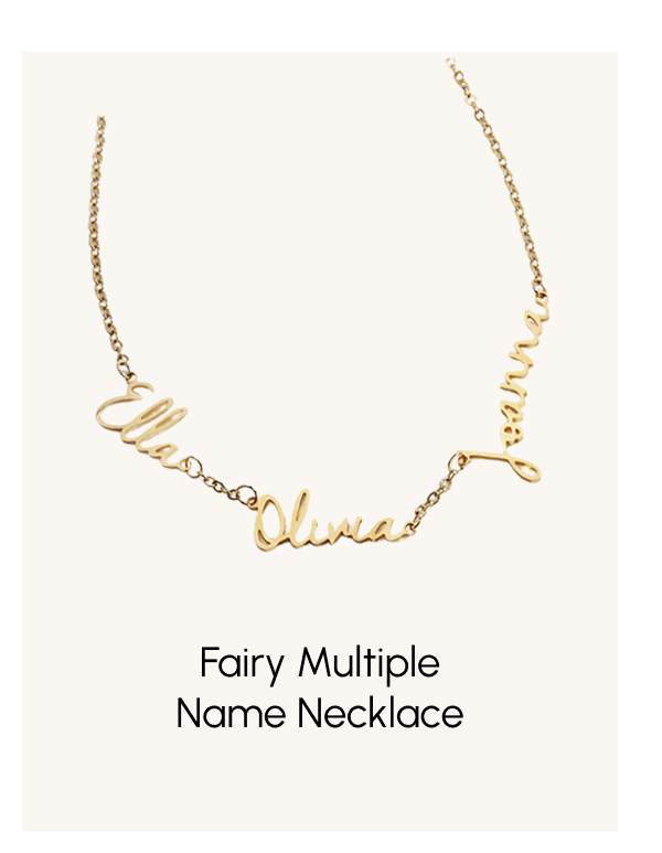 Fairy Multiple Name Necklace