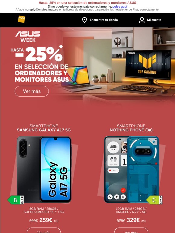 Tu upgrade tech empieza hoy en Fnac