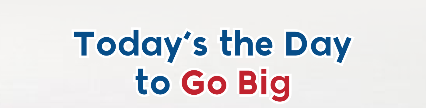 Colorful Memorial Day sale banner with drinkware and “Today’s the Day to Save Big” offer.