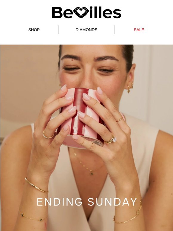 50% off jewellery, 25% off watches and more