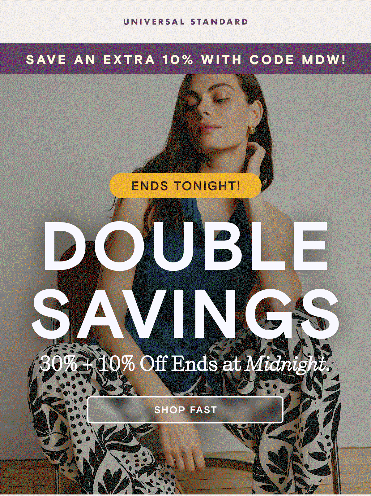 Double Savings Ends at Midnight