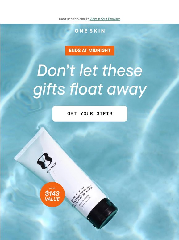 Last chance to get up to 3 free full-size SPF gifts 🚨