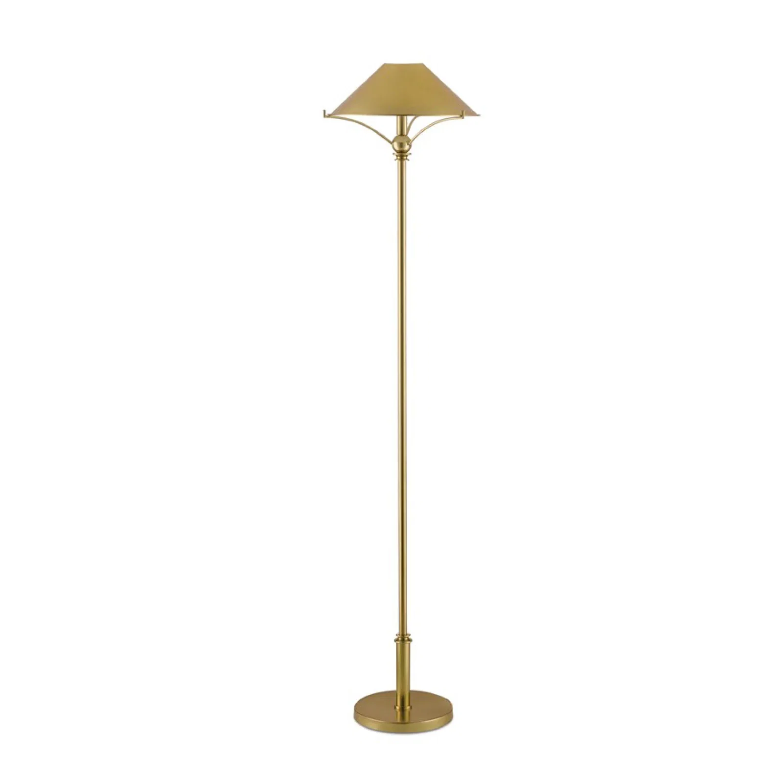 Image of June Floor Lamp in Brass
