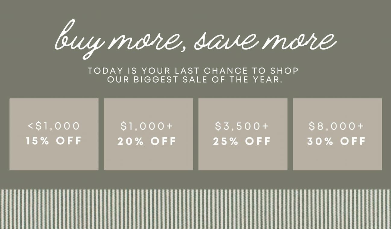 Buy More, Save More sale details