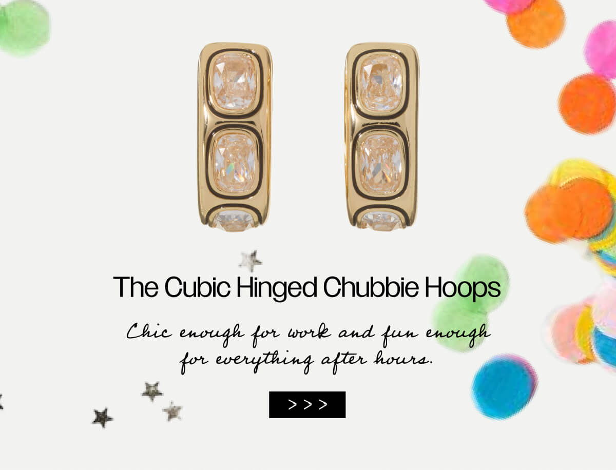 The Cubic Hinged Chubbie Hoops - Shop Now