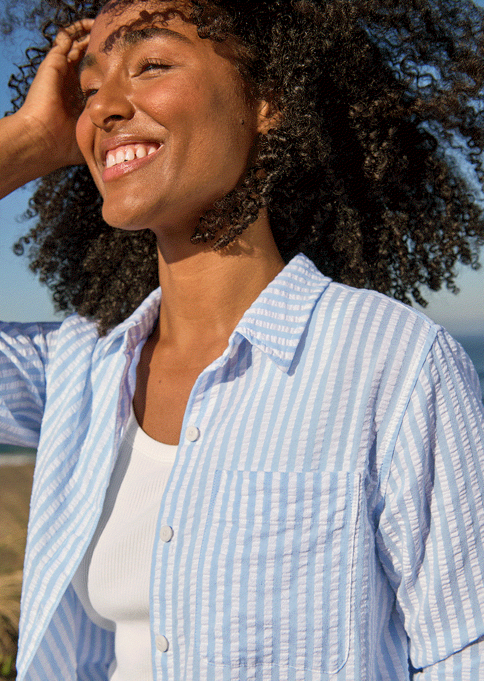 Seacoast Seersucker Big Shirt