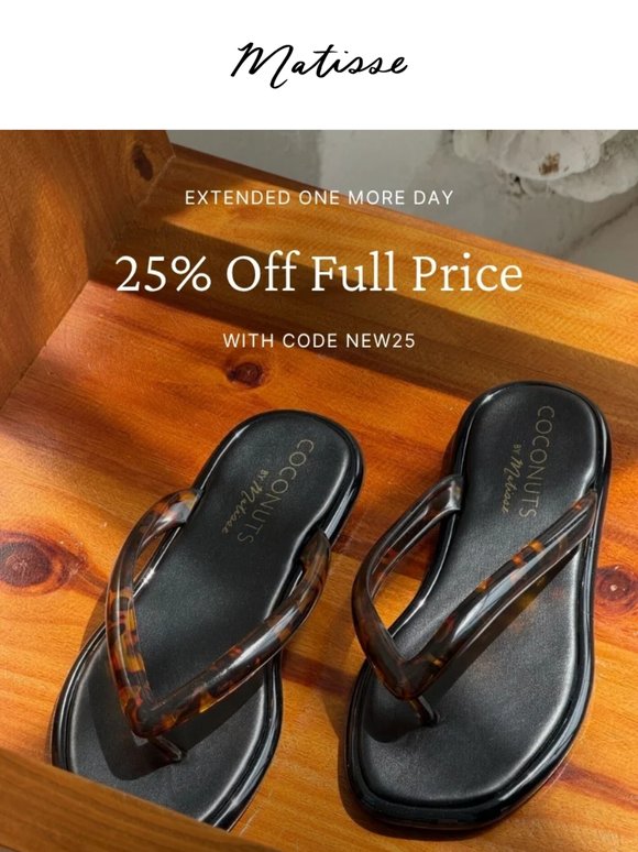 SURPRISE! 25% Off Extended Until Midnight!