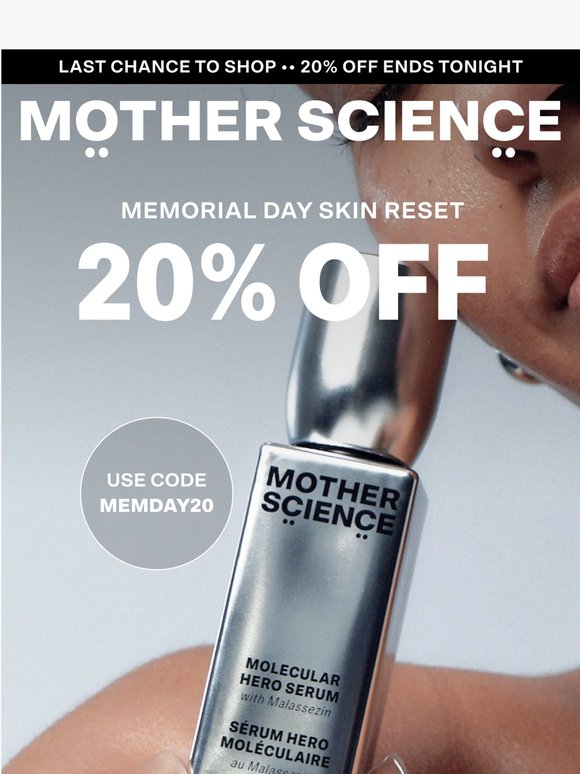 Don't Miss Out, 20% Off Ends Tonight ⏳