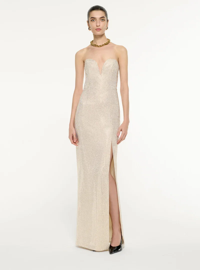 DIAMANTE EMBELLISHED GOWN