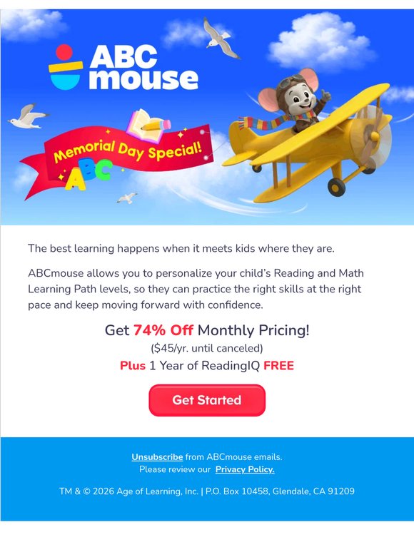 Don't miss our Memorial Day Special Offer